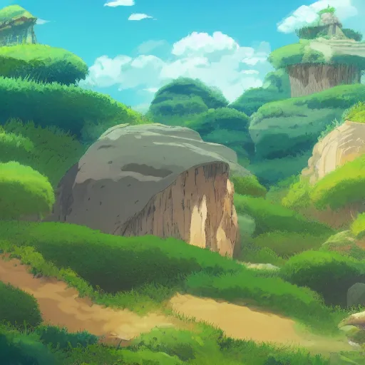 Image similar to landscape of the eternal rest, in the style of studio ghibli, award - winning, 4 k