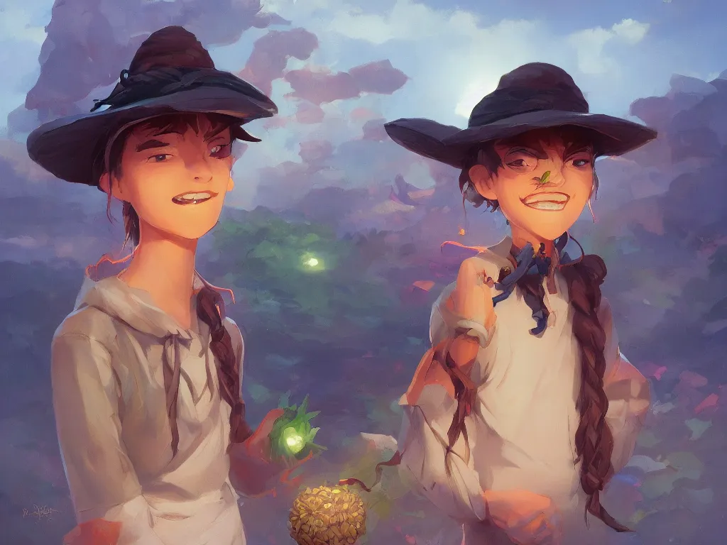 Image similar to beauty hemp kid in hemp hat madeof hemp, behance hd by jesper ejsing, by rhads, makoto shinkai and lois van baarle, ilya kuvshinov, rossdraws global illumination, golden ratio, symmetrical beauty face