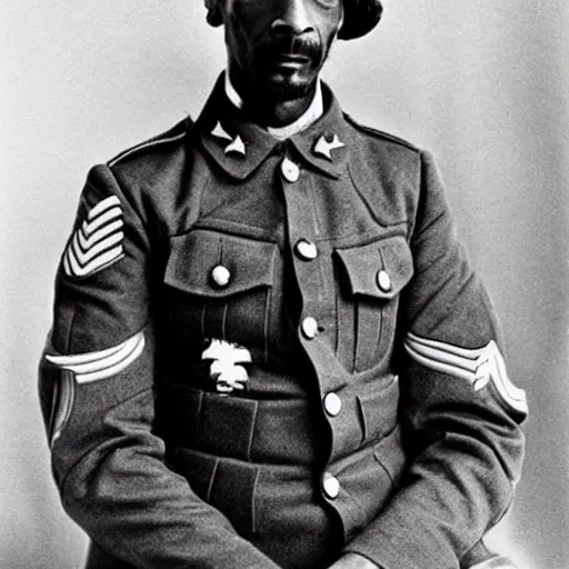 Image similar to snoop dogg as world war 1 soldiers