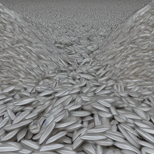 Image similar to Piles of rice scattered, real engine render