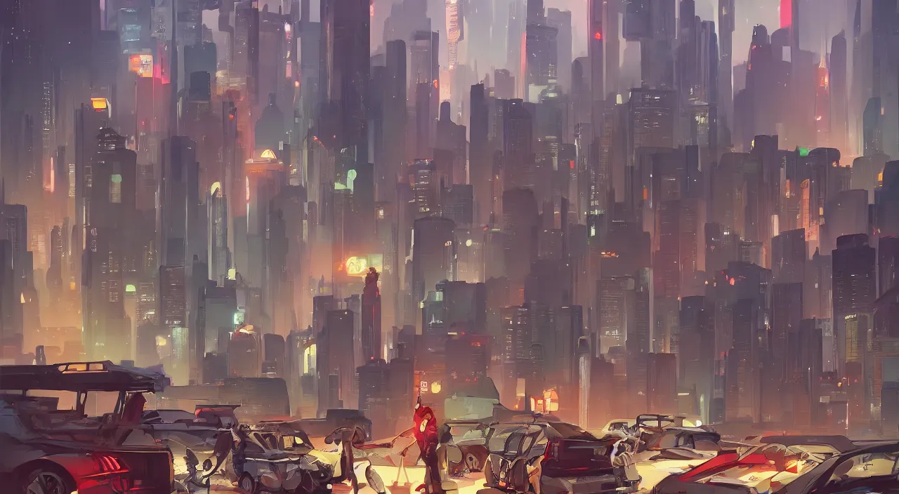 Image similar to science fiction city, art gta 5 comics, official fanart behance hd artstation by jesper ejsing, by rhads, makoto shinkai and lois van baarle, ilya kuvshinov, ossdraws