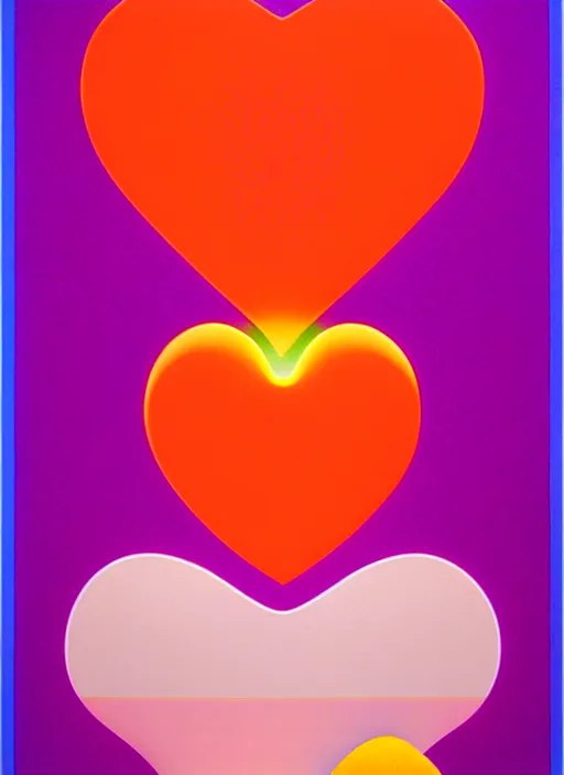 Prompt: heart by shusei nagaoka, kaws, david rudnick, airbrush on canvas, pastell colours, cell shaded, 8 k