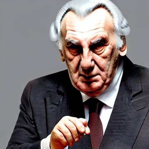 Prompt: Miloš Zeman, Vector image