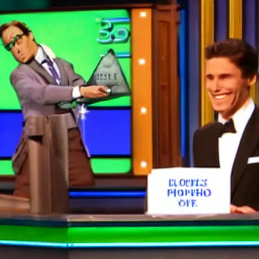 Prompt: The Riddler on Jeopardy!