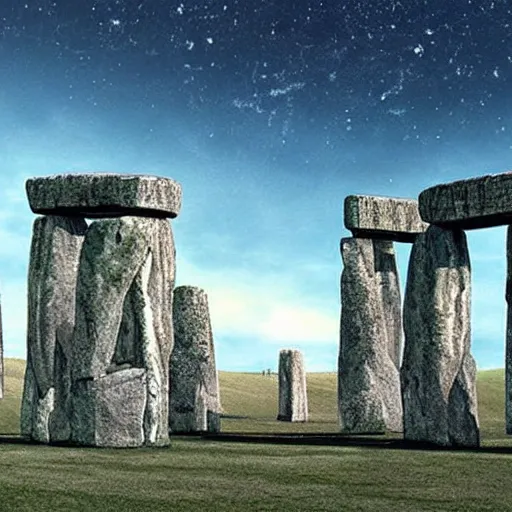 Image similar to if stonehenge was in star wars, concept art.