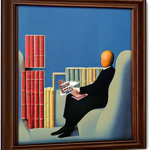 Image similar to National Book Lovers Day by René Magritte