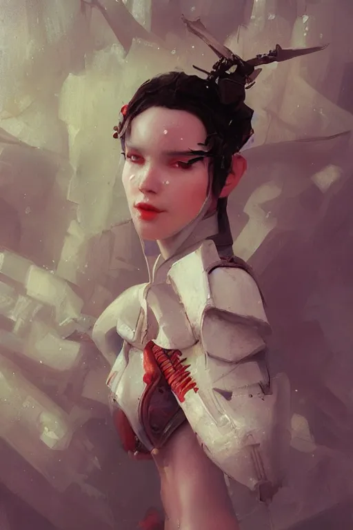 Prompt: snow white, robopunk, oil painting, sunlit, paint texture, digital painting, highly detailed, artstation, sharp focus, illustration, concept art, ruan jia, wlop, charlie bowater, tom bagshaw, norman rockwell