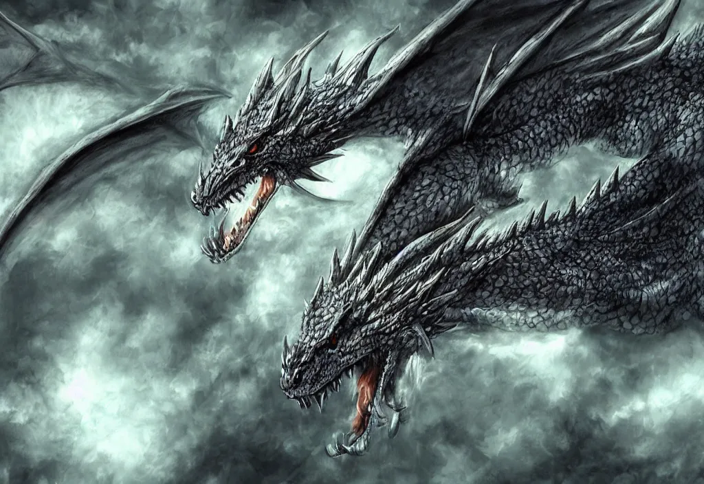 Prompt: cool realistic dragon worth being my wallpaper