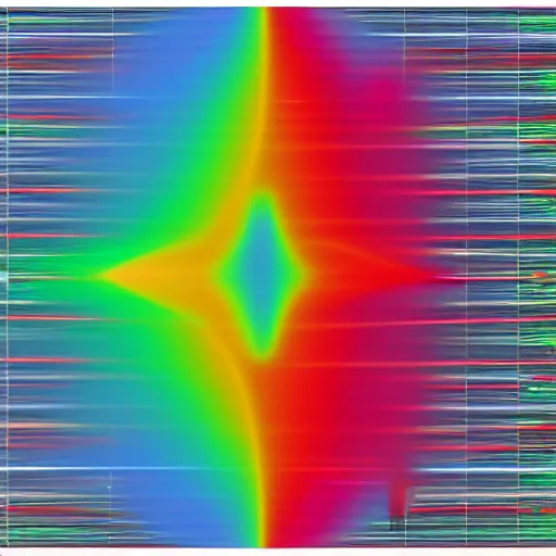 Image similar to a CFD Simulation of a spaceshuttle, Colourful, Multiphase flow