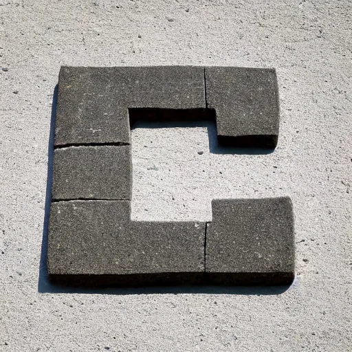 Image similar to letter s, stone, logo, geometric, symmetrical, minimalism, art style 1960