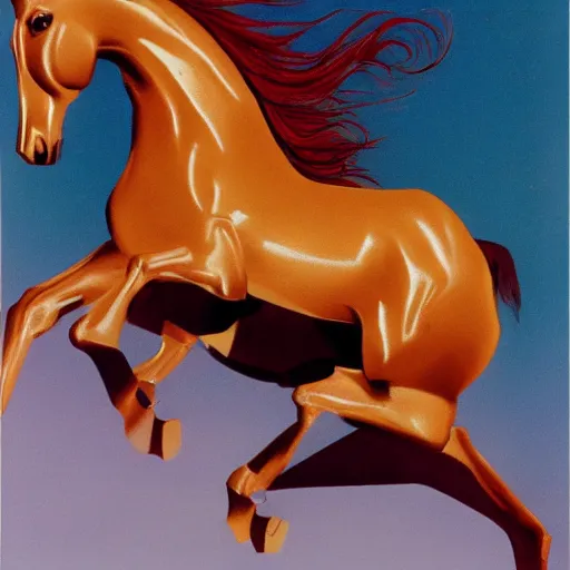 Prompt: a galloping horse, by horst-p-horst