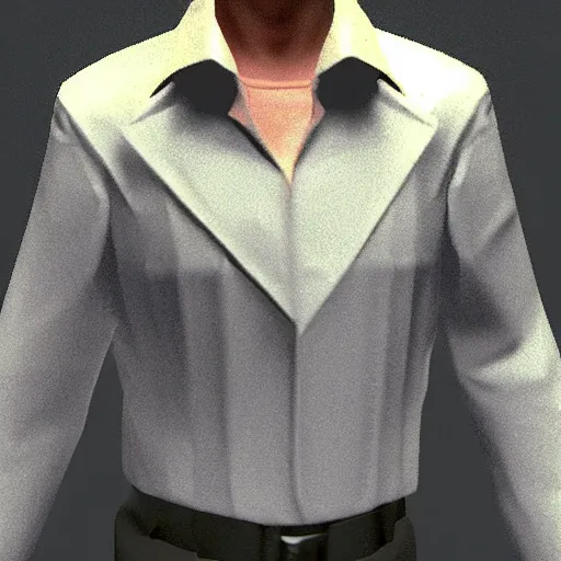 Prompt: low poly 3D model of Michael jackson in a game still of Resident Evil 1 1999