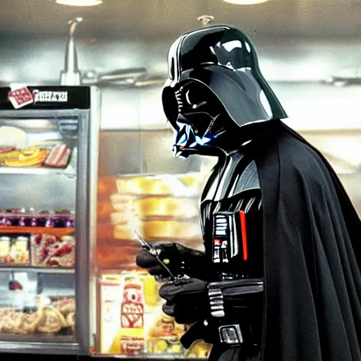 Darth Vader Takes Your Food Order At Good Burger He s Stable 
