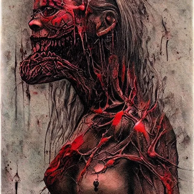 Image similar to dark tattoo, acid rich colors, giger beksinski gammell horror king chaos, bleeding colors, big budget movie scene, horror reality, award winning photograph, cinematic lighting, realistic!, hyperrealism, realistic refine flavor, real polaroid picture