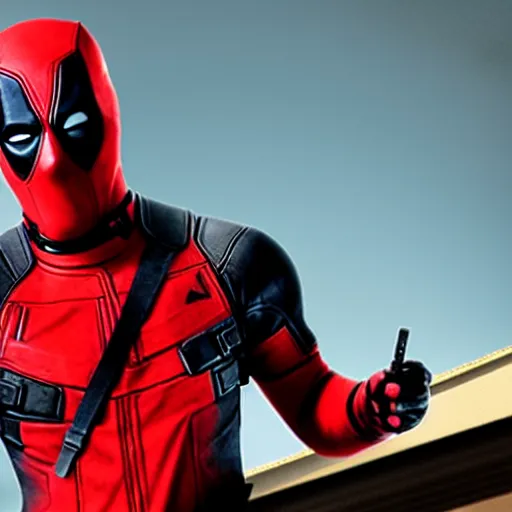 Prompt: deadpool in breaking bad.