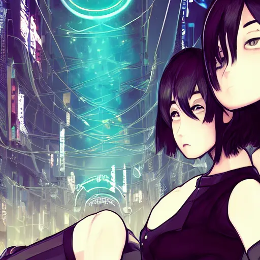 Prompt: Frequency indie album cover, luxury advertisement, blue filter, blue and black colors. Clean and detailed post-cyberpunk sci-fi close-up schoolgirl in asian city in style of cytus and deemo, blue flame, mysterious vibes, by Tsutomu Nihei, by Yoshitoshi ABe, by Ilya Kuvshinov, by Greg Tocchini, nier:automata, set in half-life 2, GITS, Blade Runner, Neotokyo Source, Syndicate(2012), beautiful with eerie vibes, very inspirational, very stylish, with gradients, surrealistic, dystopia, postapocalyptic vibes, depth of field, mist, rich cinematic atmosphere, perfect digital art, mystical journey in strange world, beautiful dramatic dark moody tones and studio lighting, shadows, bastion game, arthouse