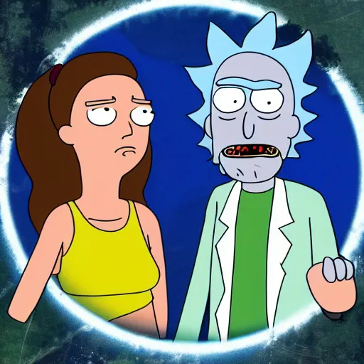 Image similar to portrait of summer, rick and morty forever and forever a hundred years! g