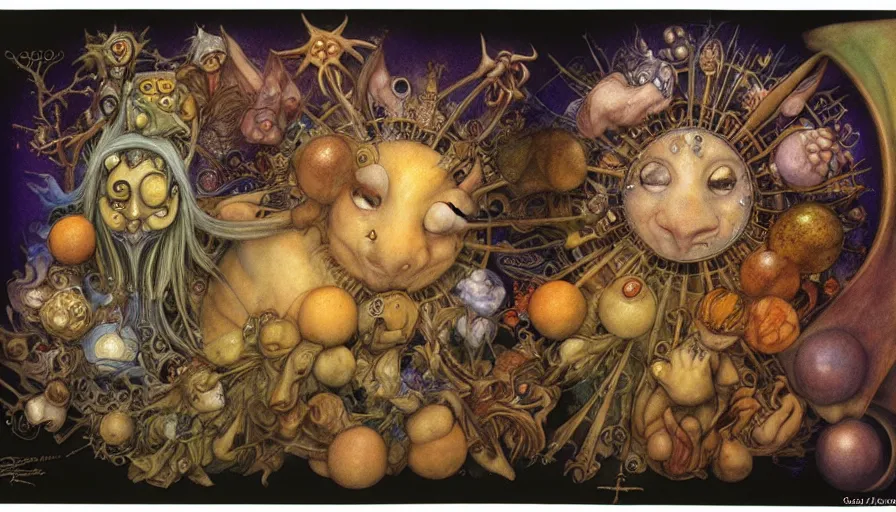 Image similar to the two complementary forces that make up all aspects and phenomena of life, by Brian Froud