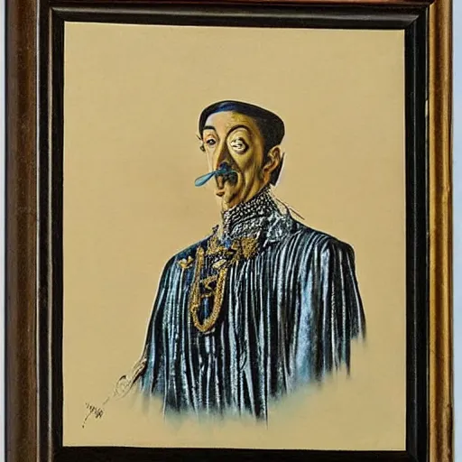 Prompt: salvador dali in the role of padishah emperor shaddam iv