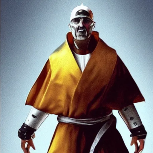 Image similar to the pope as a mortal kombat character