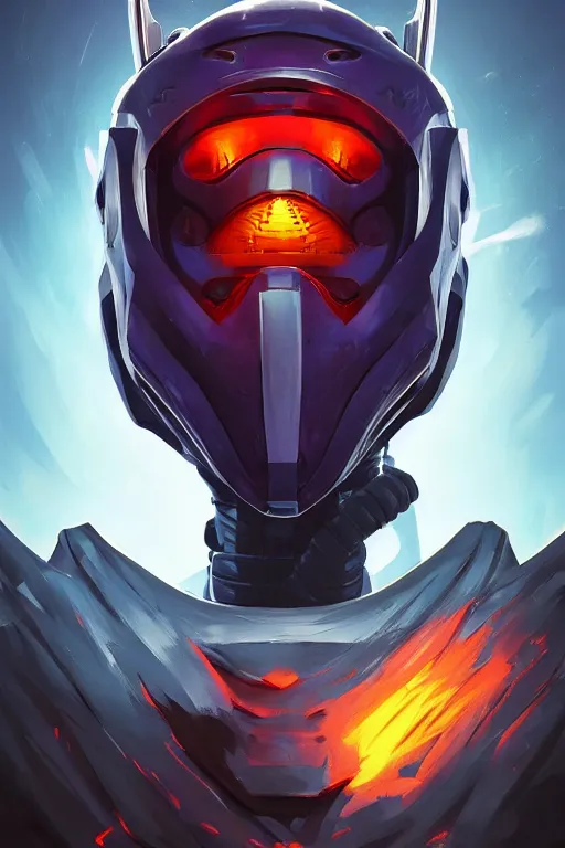 Image similar to epic mask helmet robot ninja portrait stylized as fornite style game design fanart by concept artist gervasio canda, behance hd by jesper ejsing, by rhads, makoto shinkai and lois van baarle, ilya kuvshinov, rossdraws global illumination radiating a glowing aura global illumination ray tracing hdr render in unreal engine 5