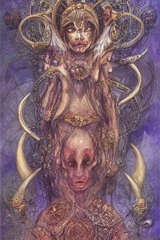 Image similar to aries zodiac artwork, mystic occult style, detailed, 8 k, symmetrical, by brian froud