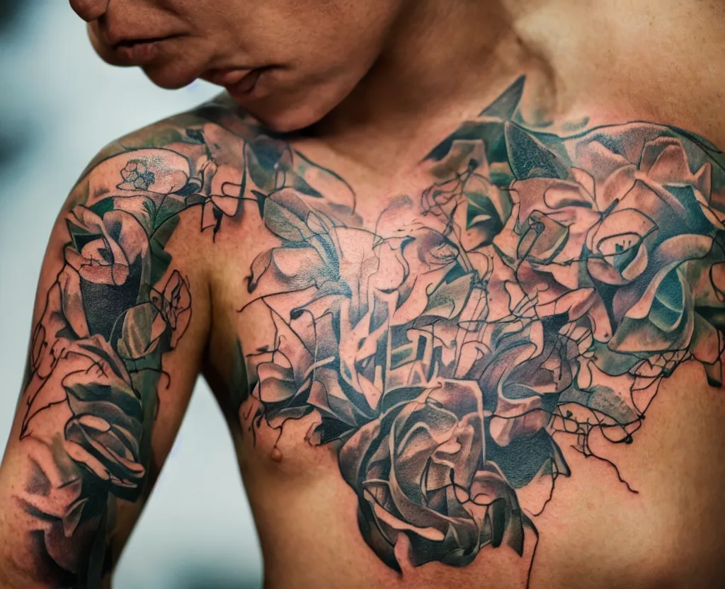 Image similar to closeup tattoo that reads gm by annie leibovitz and steve mccurry, natural light canon eos c 3 0 0, ƒ 1. 8, 3 5 mm, 8 k, medium - format print