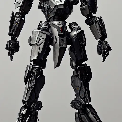 Image similar to cinematic still in ps 5 armoredcore 6 and real steel movie and westworld and pacific rim movie, full body slim ornate intricate humanoid armored core mega mech by fujioka kenki and by mamoru nagano