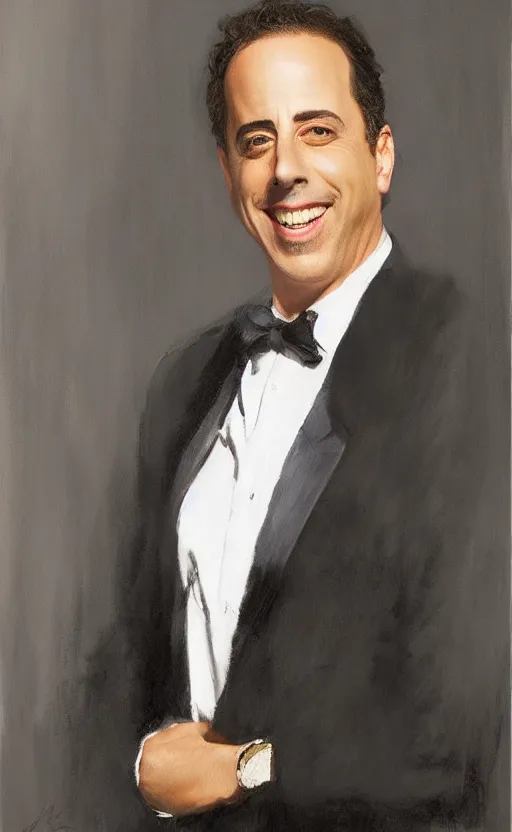 Prompt: jerry seinfeld by zhaoming wu, nick alm