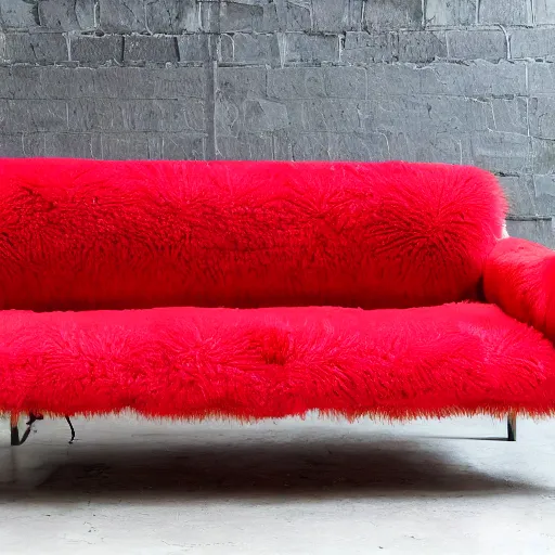 Image similar to a couch with the texture of a watermelon, watermelon couch, couch, sofa