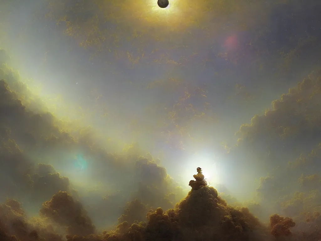 Image similar to the universe is a spheroid region 7 0 5 meters in diameter, sunlight study, art nouveau, 3 d render, by rachel ruysch and frederic edwin church and ( ( ( ( ( lisa frank ) ) ) ) ) and ( ( ( ( ( ( ( ( ( ( ivan aivazovsky ) ) ) ) ) ) ) ) ) )