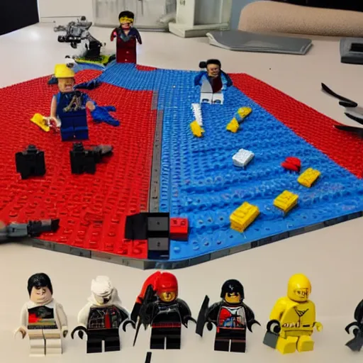 Image similar to civil war with legos