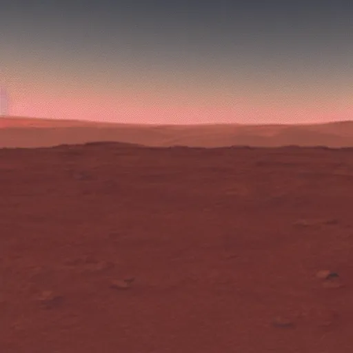Image similar to sunset on Mars