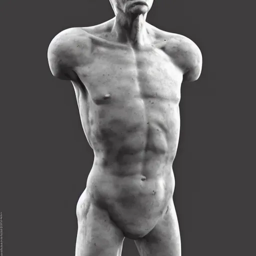 Prompt: human torso made by marble with face disintegrating and melting. by wlop. stylized. dramatic lighting, sharp, highly detailed, octane render, cinematic