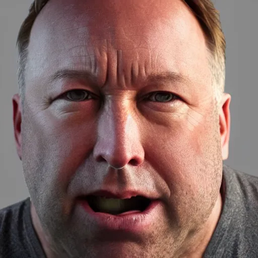 Prompt: hyperrealistic mixed media image of a info wars alex jones face resembles bull frog, stunning 3 d render inspired art by greg rutkowski and xiang duan and thomas eakes, perfect symmetry, amphibian texture, realistic, highly detailed attributes and atmosphere, dim volumetric cinematic lighting, 8 k octane detailed render, post - processing, masterpiece,