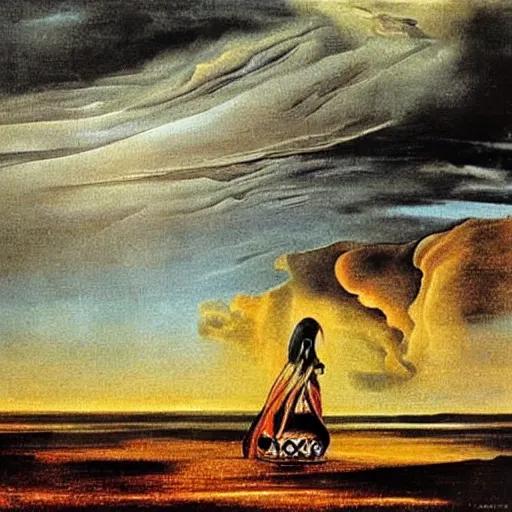 Image similar to storm is coming, i have regrets, by salvador dali