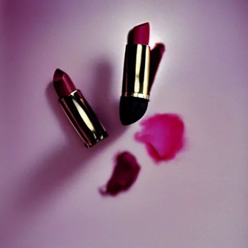 Prompt: lipstick. product photo. glamour photography. 1 9 8 8.