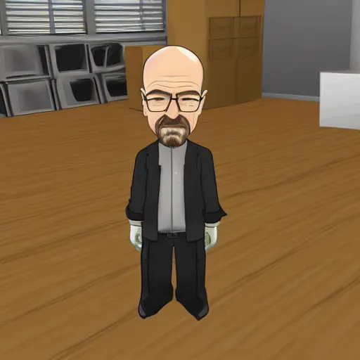 Prompt: Walter White as a vtuber, face, 2d, hd