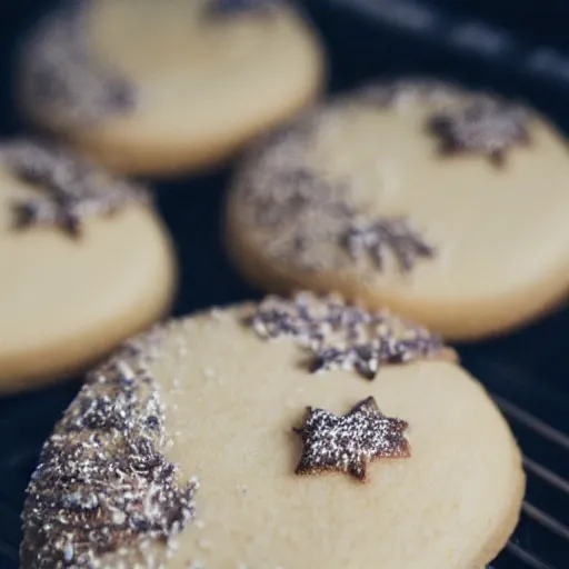 Image similar to high resolution photo of cinderella cookies, food photography, instagram, trending