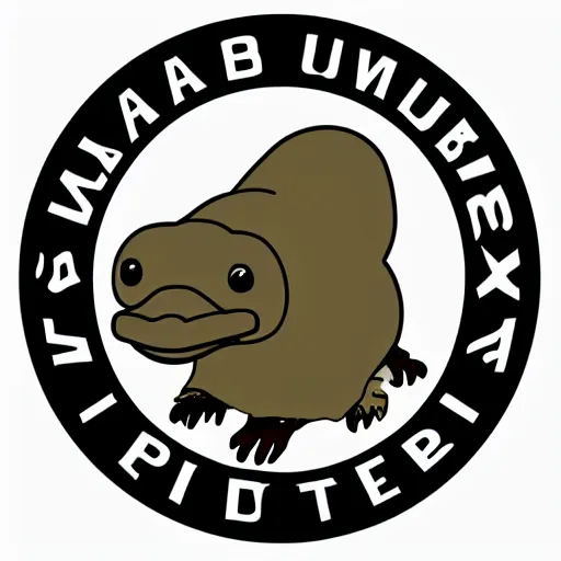 Prompt: platypus, logo style