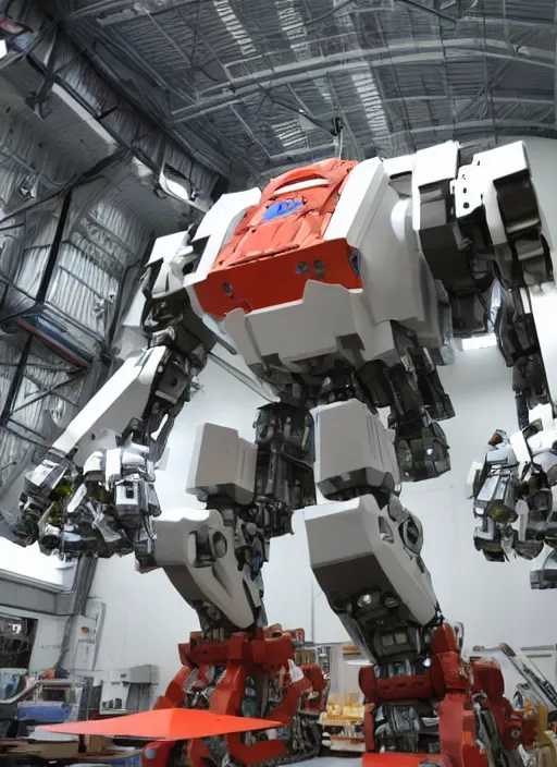 Image similar to scientifically accurate giant robot, mechanical engineering to support its weight