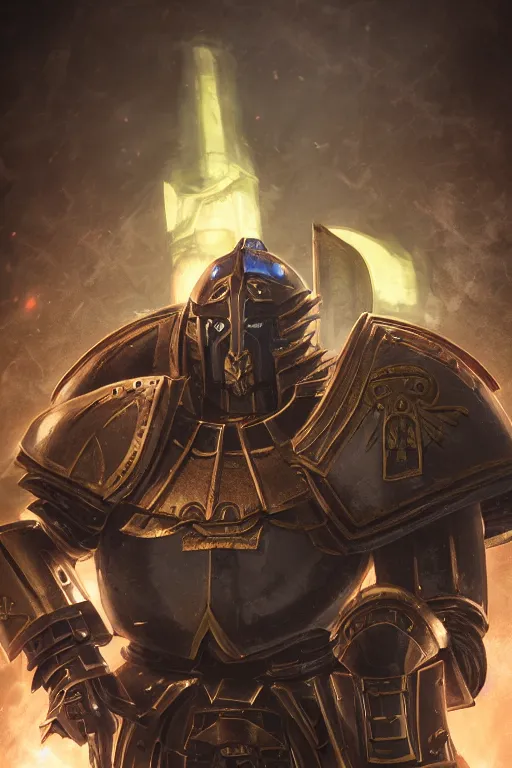 Image similar to armor portrait heros warhammer 4 0 k horus heresy fanart - the primarchs emperor by johannes helgeson animated with vfx concept artist & illustrator global illumination ray tracing hdr fanart arstation zbrush central hardmesh 8 k octane renderer comics stylized