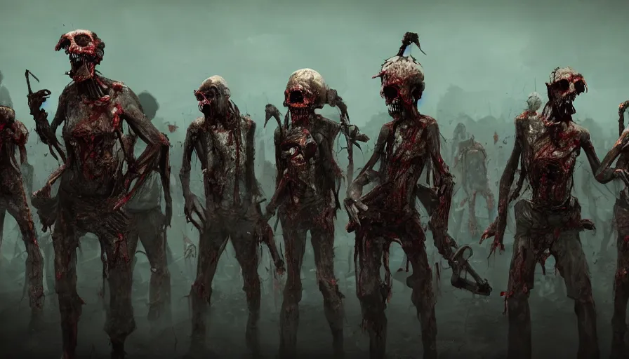 Call of Duty WWII Zombies Concept Art  Scary images, Creature concept art,  Zombie army