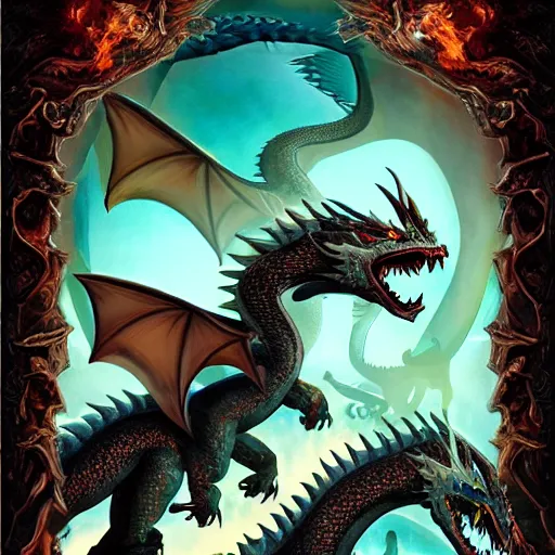 Image similar to Dragons