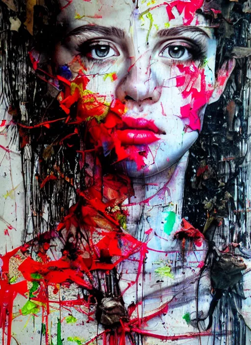 Image similar to a portrait of a pretty young lady by artur bordalo