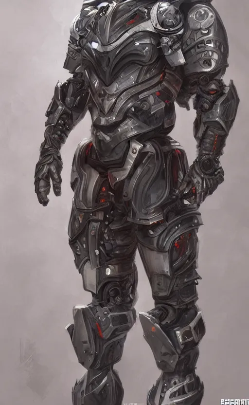 Prompt: Full body portrait of a cyborg rabbit assasin, in sci-fi armour, tech wear, muscular!! sci-fi, intricate, elegant, highly detailed, digital painting, artstation, concept art, smooth, sharp focus, illustration, trending on art station, dynamic lighting, cinematic, ultra detailed, fantasy concept art