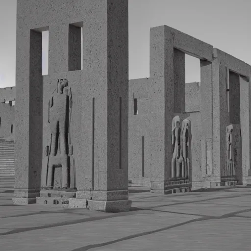 Prompt: Persepolis reconstructed, Unreal engine 5 render