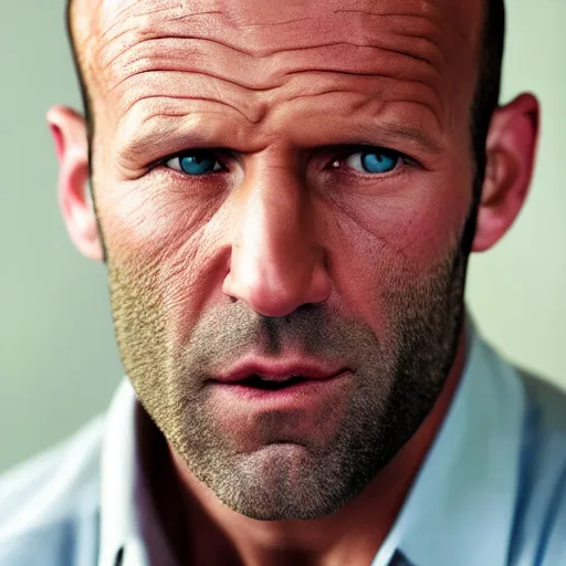 Prompt: Jason Statham Face Portrait, 8K Photography by Steve McCurry