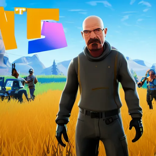 Image similar to screenshot of walter white in fortnite