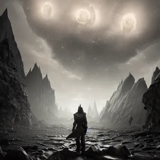 Image similar to hyperrealistic mixed media image of grotesque anomaly in the dark sky in skyrim, stunning 3 d render inspired art by greg rutkowski and xiang duan and thomas eakes, perfect symmetry, flesh texture, realistic, highly detailed attributes and atmosphere, dim volumetric cinematic lighting, 8 k octane detailed render, post - processing, masterpiece,